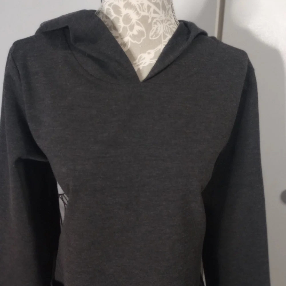 Charcoal Shannon Passero Gray Women's Hoodie - Picture 10 of 11